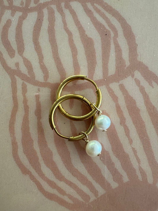 Mini Freshwater Pearl Earrings