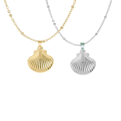 Clam Shell Necklace- Medium Pendant