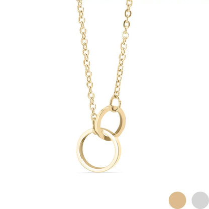 Interlocking rings necklace