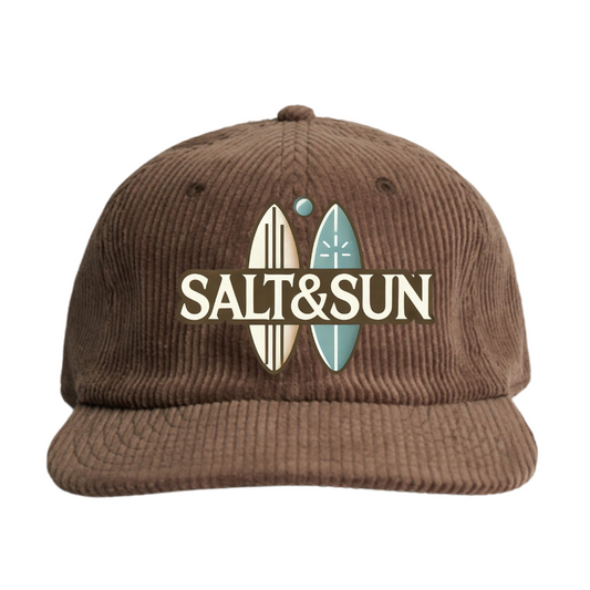 Surfboard Cord Flat Brim Cap