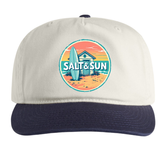 Beach Hut Flat Brim Cap