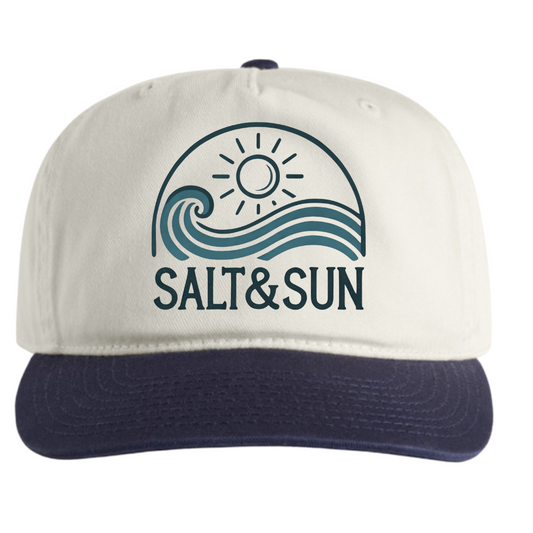 Salt and Sun Logo Flat Brim Cap