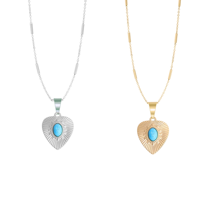 Turquoise Heart Necklace