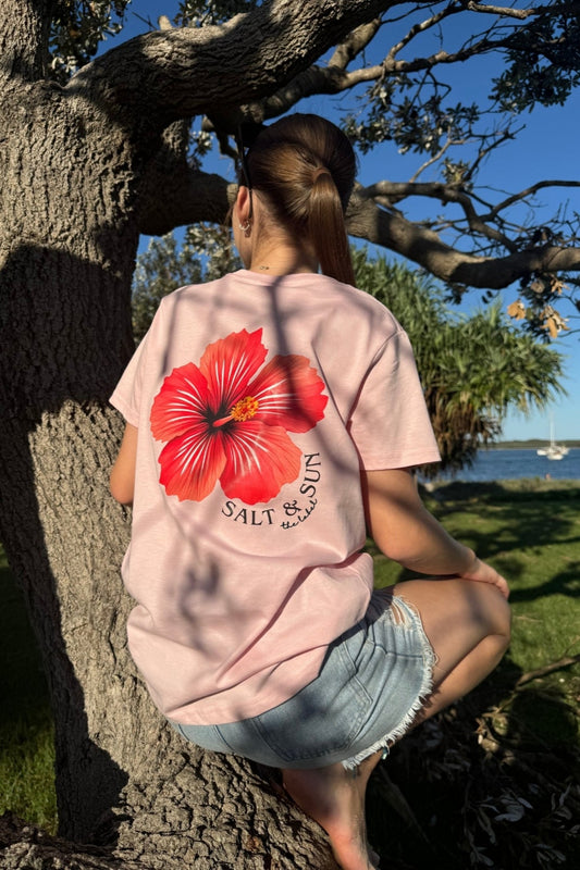 Salt and Sun TL Youth- Hibiscus Tee