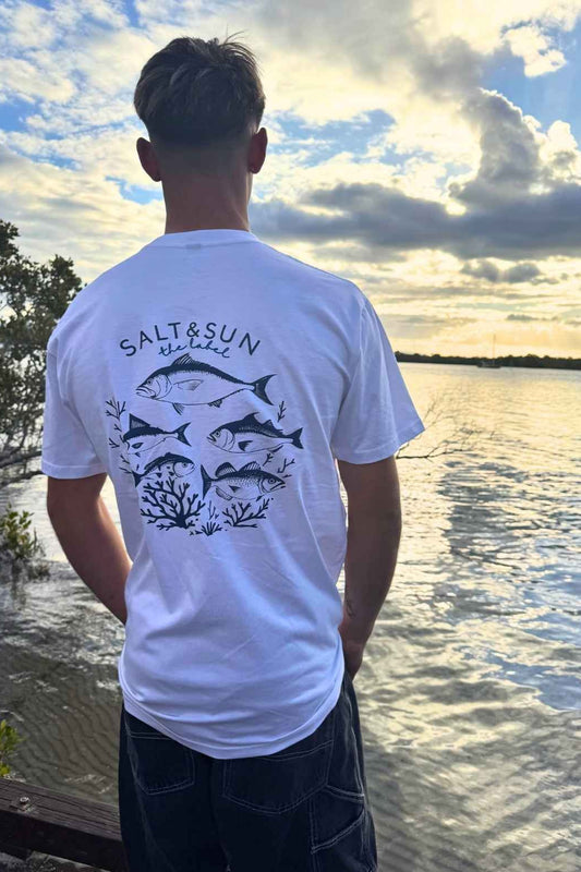 Salt and Sun TL Adult- Fish Tee