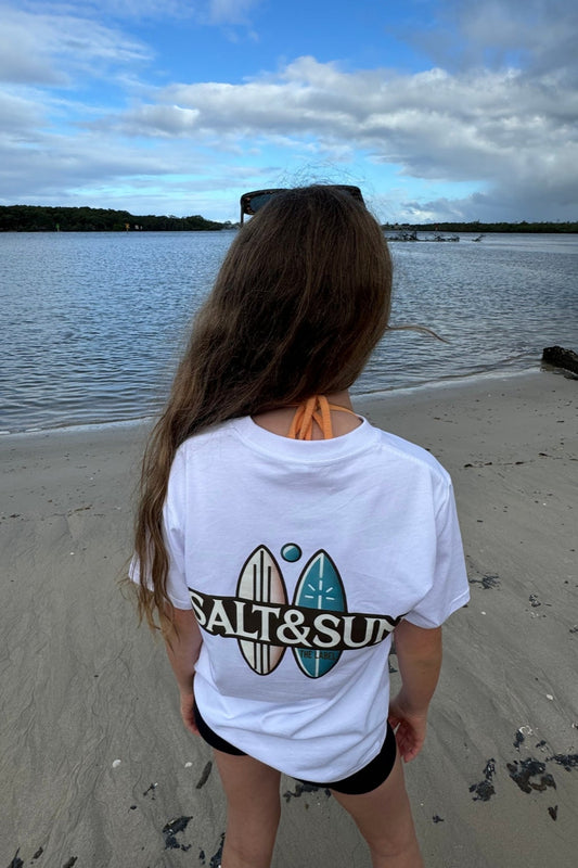 Salt and Sun TL Adult- Surfboard Tee